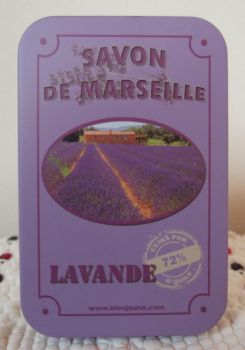 Savonnerie BleuJaune: Nostalgische Seifendose Metall 'Lavande'