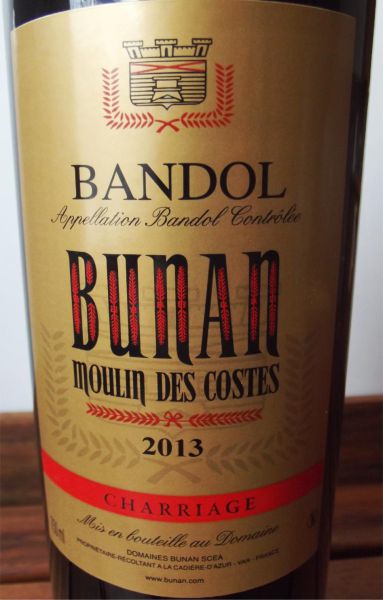 Domaines Bunan: 6 Flaschen Moulin des Costes Bandol Rouge Charriage 2016 in original Holzkiste