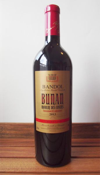 Domaines Bunan: 6 Flaschen Moulin des Costes Bandol Rouge Charriage 2016 in original Holzkiste